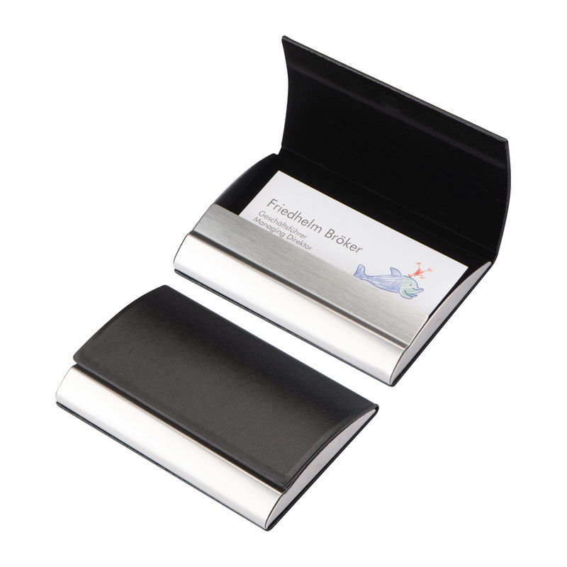 Névjegykártyatartó részben PU borítással